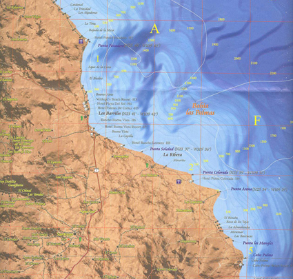los barillies sea floor depth
